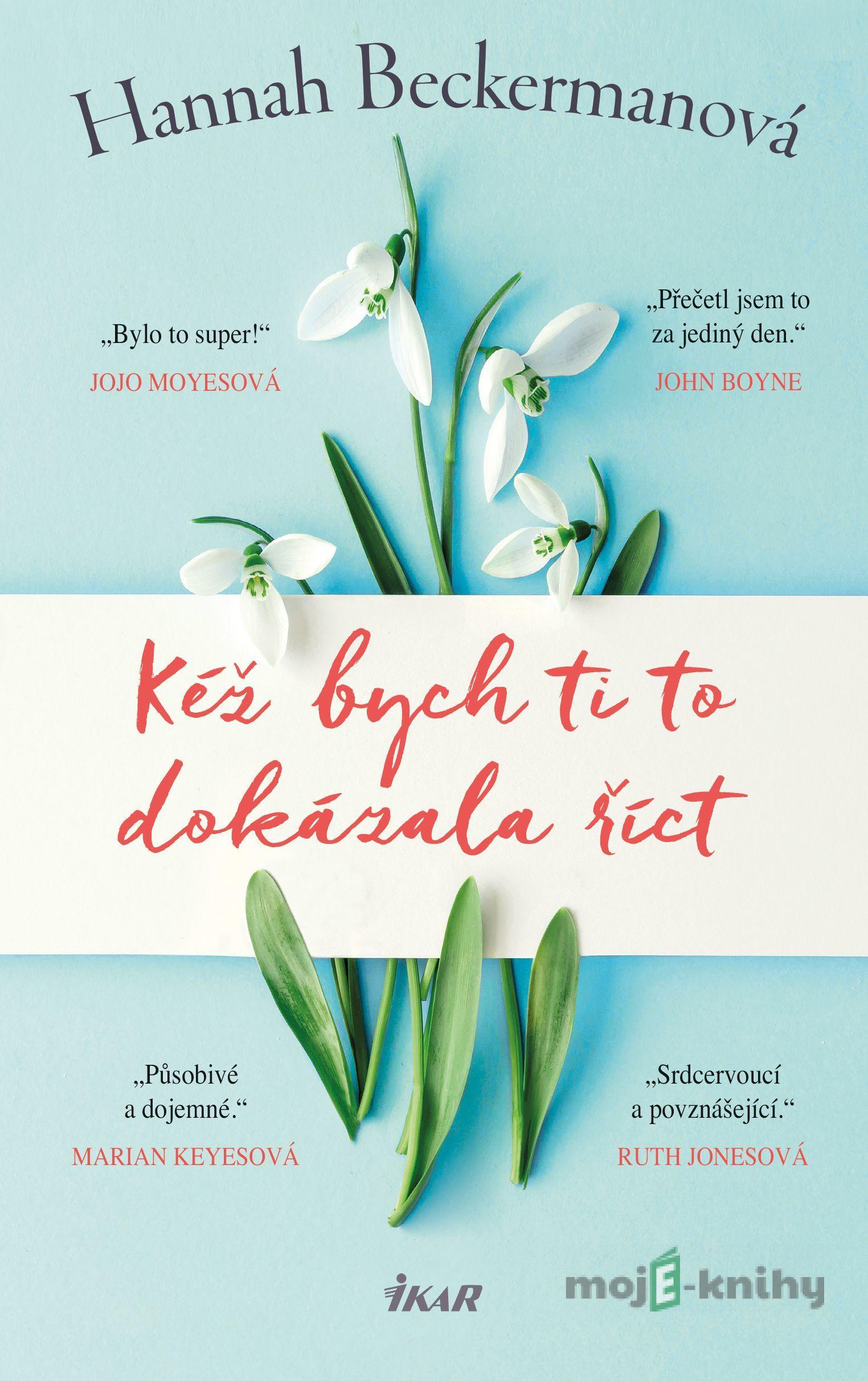 Kéž bych ti to dokázala říct - Hannah Beckerman Kéž bych ti to dokázala říct - Hannah Beckerman