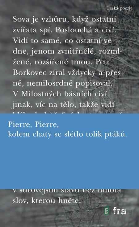 Milostné básně - Petr Borkovec Milostné básně - Petr Borkovec