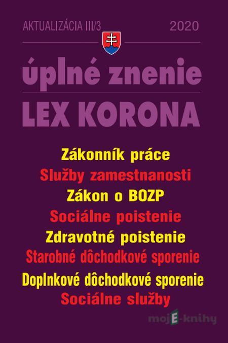 Aktualizácia III/3 2020 - LEX-KORONA Aktualizácia III/3 2020 - LEX-KORONA