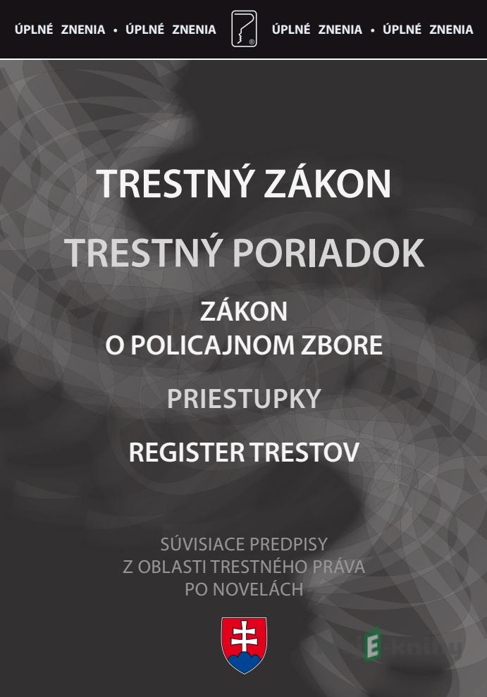 Trestný zákon 2024 Trestný zákon 2024