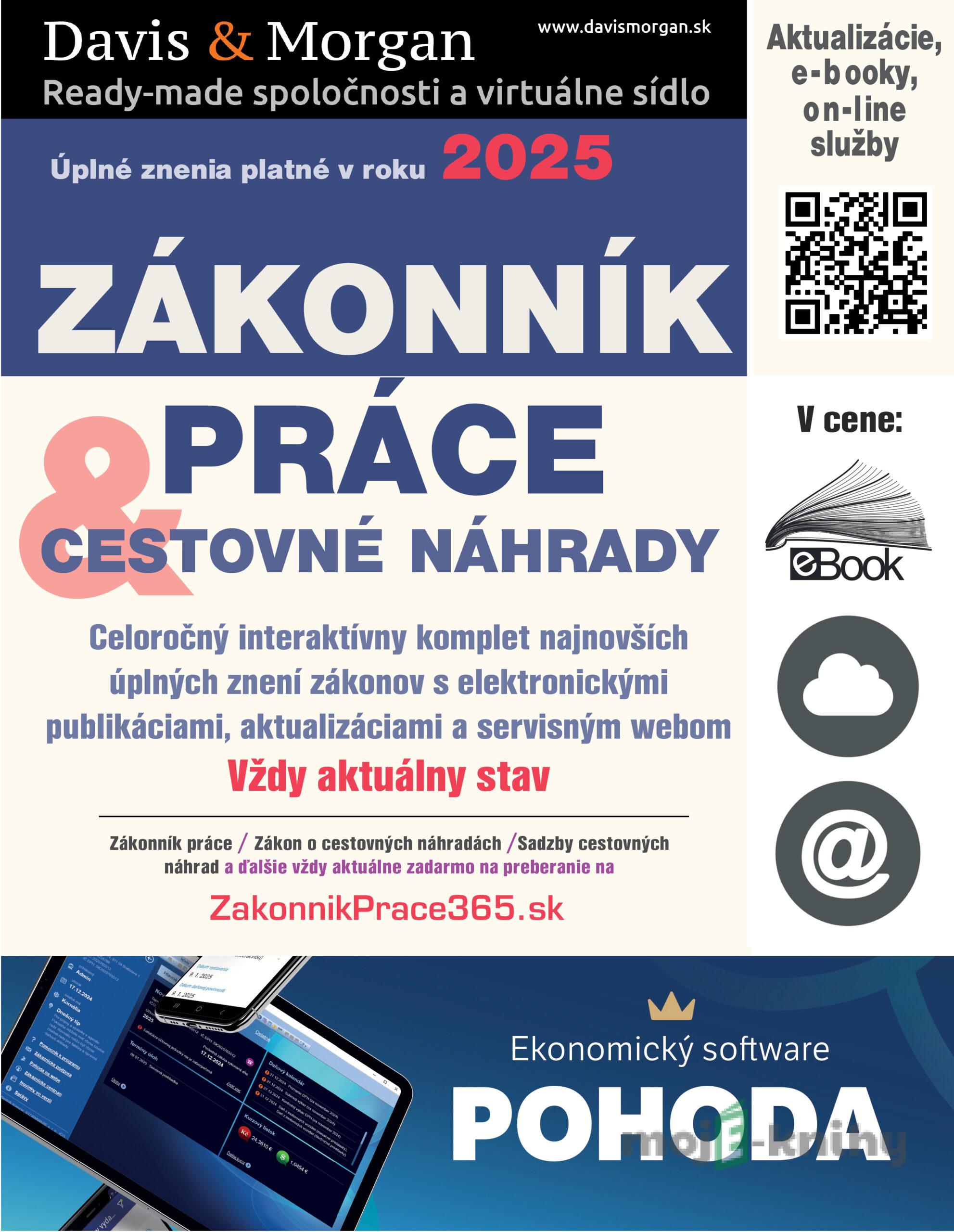 Zákonník práce a Cestovné náhrady 2025 Zákonník práce a Cestovné náhrady 2025