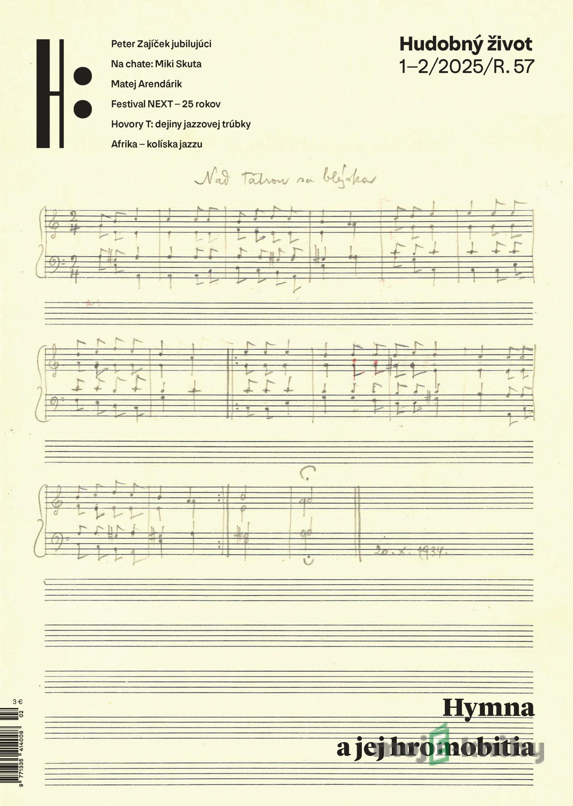 Hudobný život 1-2/2022 Hudobný život 1-2/2022